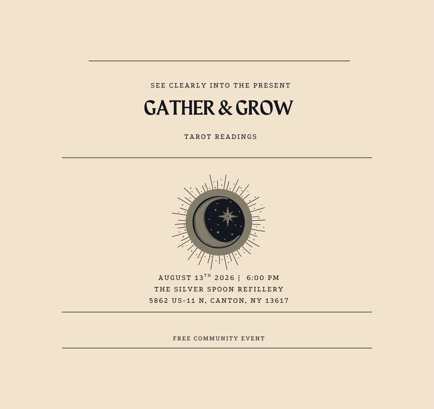 Event flyer for Gather & Grow